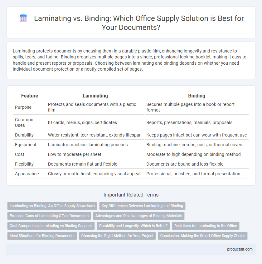 Laminating vs. Binding: Which Office Supply Solution is Best for Your Documents?