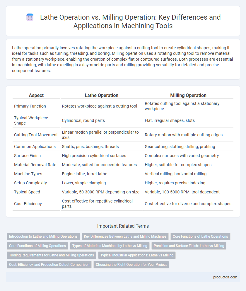 Lathe Operation vs. Milling Operation: Key Differences and Applications in Machining Tools