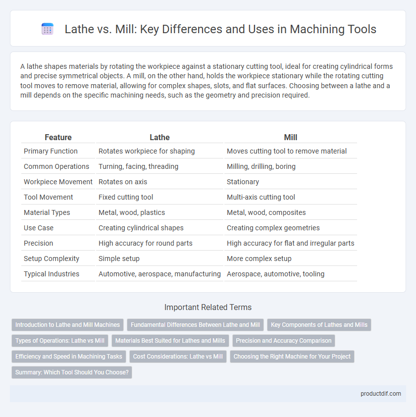 Lathe vs. Mill: Key Differences and Uses in Machining Tools