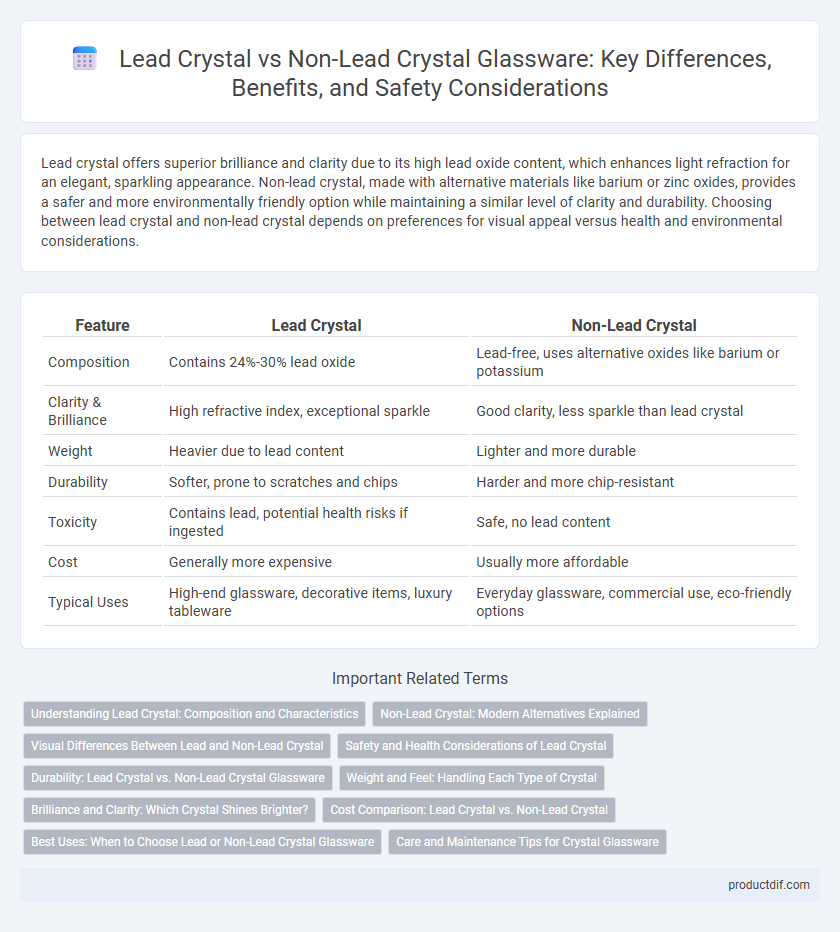 Lead Crystal vs Non-Lead Crystal Glassware: Key Differences, Benefits, and Safety Considerations