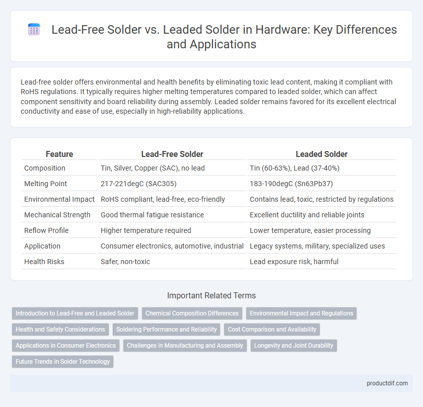 Lead-Free Solder vs. Leaded Solder in Hardware: Key Differences and Applications