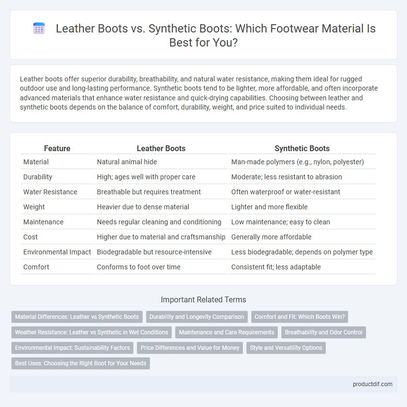 Leather Boots vs. Synthetic Boots: Which Footwear Material Is Best for You?