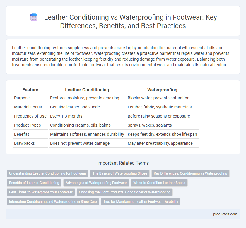Leather Conditioning vs Waterproofing in Footwear: Key Differences, Benefits, and Best Practices