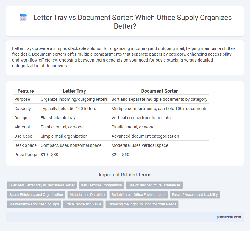 Letter Tray vs Document Sorter: Which Office Supply Organizes Better?