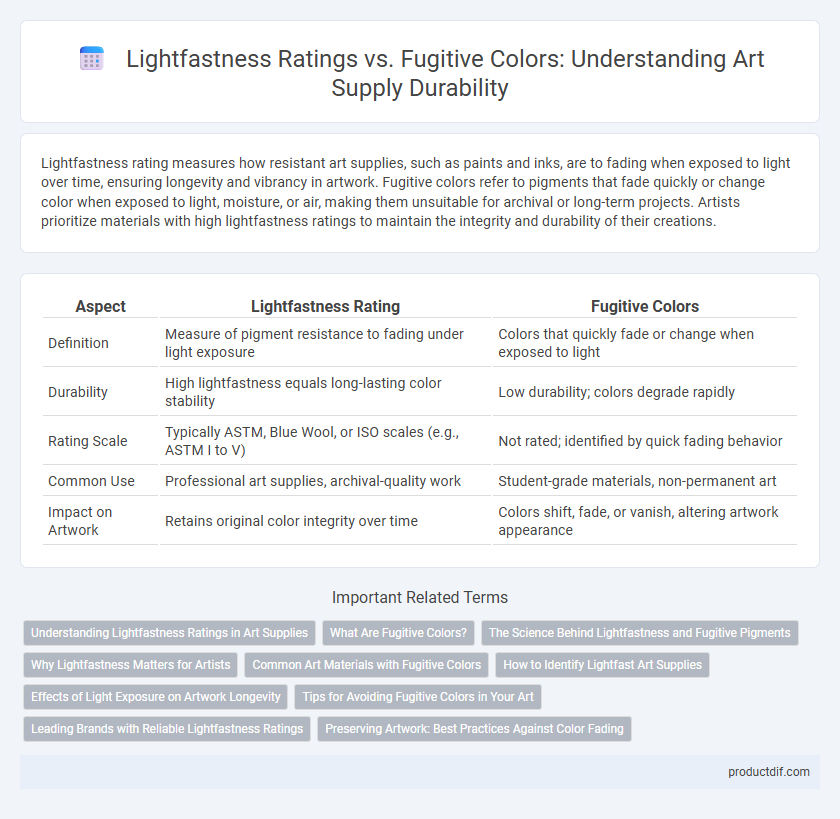 Lightfastness Ratings vs. Fugitive Colors: Understanding Art Supply Durability