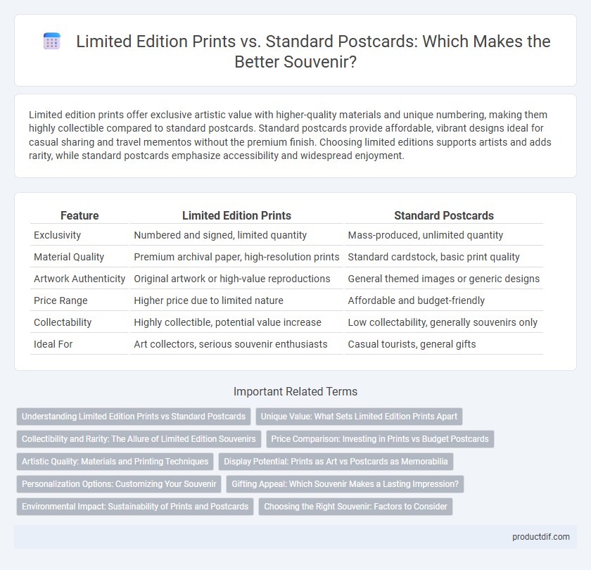 Limited Edition Prints vs. Standard Postcards: Which Makes the Better Souvenir?