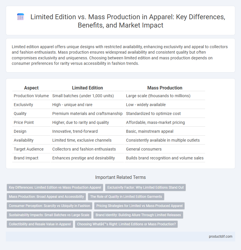 Limited Edition vs. Mass Production in Apparel: Key Differences, Benefits, and Market Impact