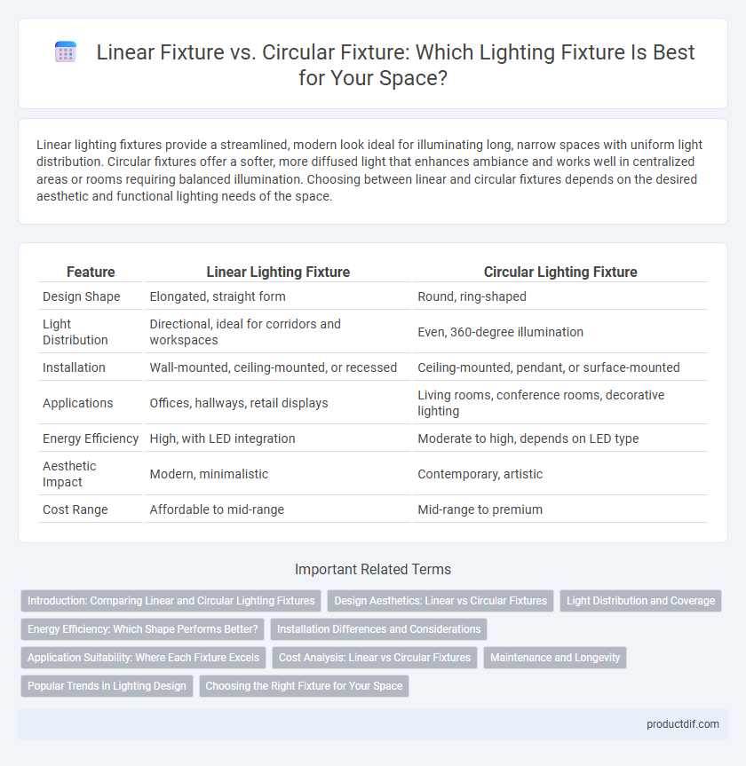 Linear Fixture vs. Circular Fixture: Which Lighting Fixture Is Best for Your Space?