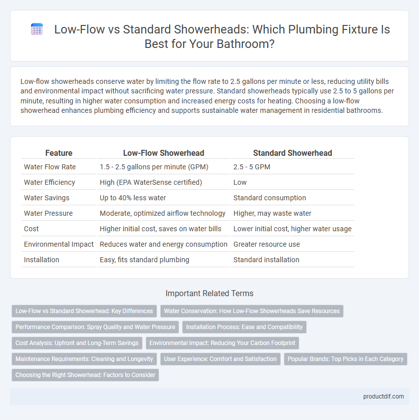 Low-Flow vs Standard Showerheads: Which Plumbing Fixture Is Best for Your Bathroom?
