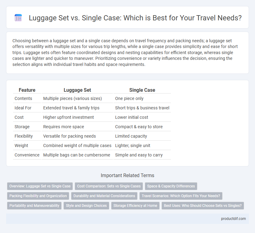Luggage Set vs. Single Case: Which is Best for Your Travel Needs?