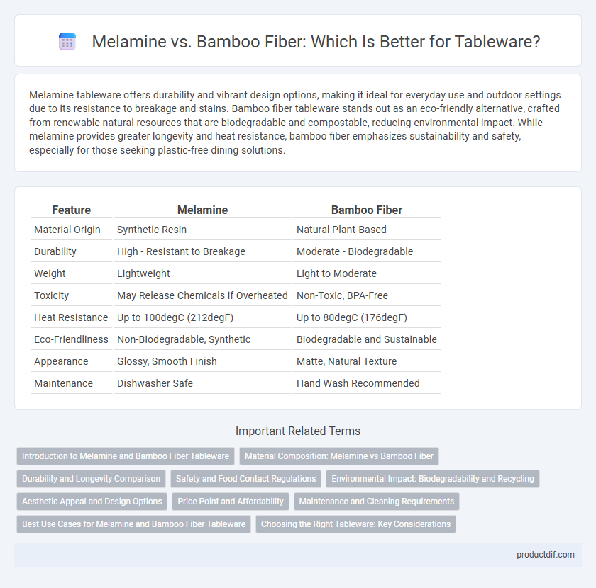 Melamine vs. Bamboo Fiber: Which Is Better for Tableware?