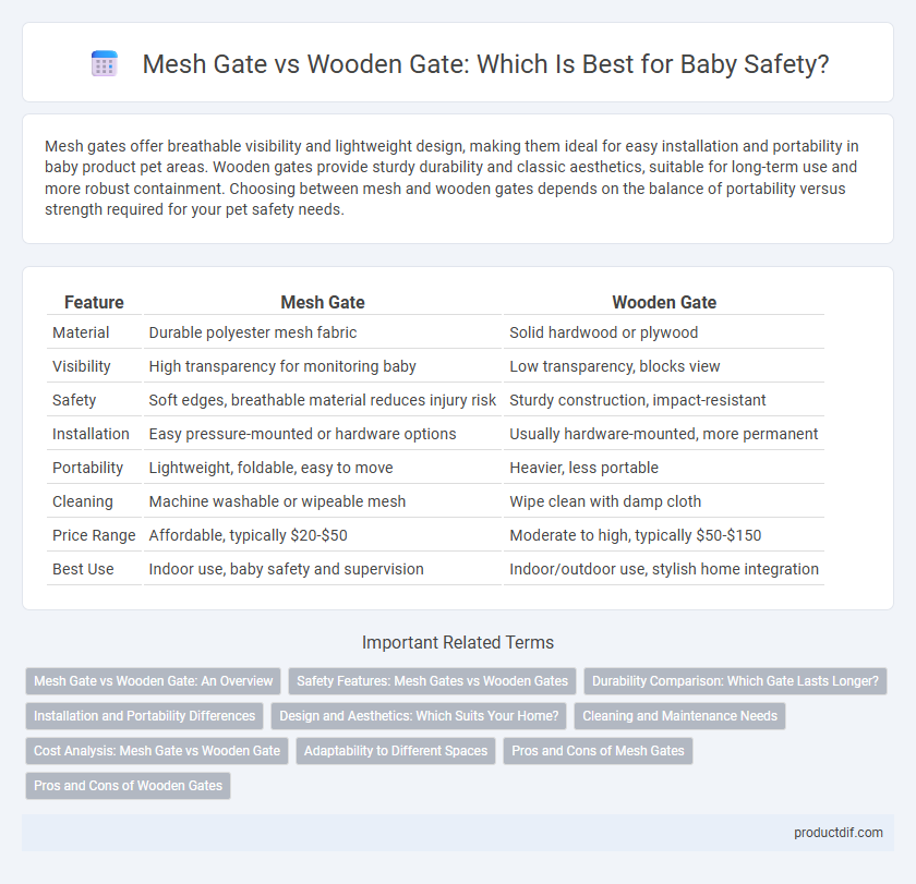 Mesh Gate vs Wooden Gate: Which Is Best for Baby Safety?