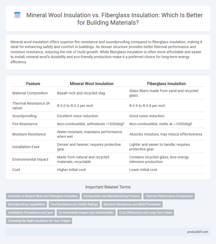 Mineral Wool Insulation vs. Fiberglass Insulation: Which Is Better for Building Materials?