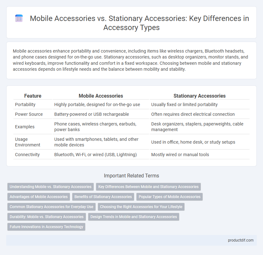 Mobile Accessories vs. Stationary Accessories: Key Differences in Accessory Types