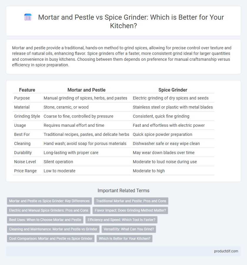 Mortar and Pestle vs Spice Grinder: Which is Better for Your Kitchen?