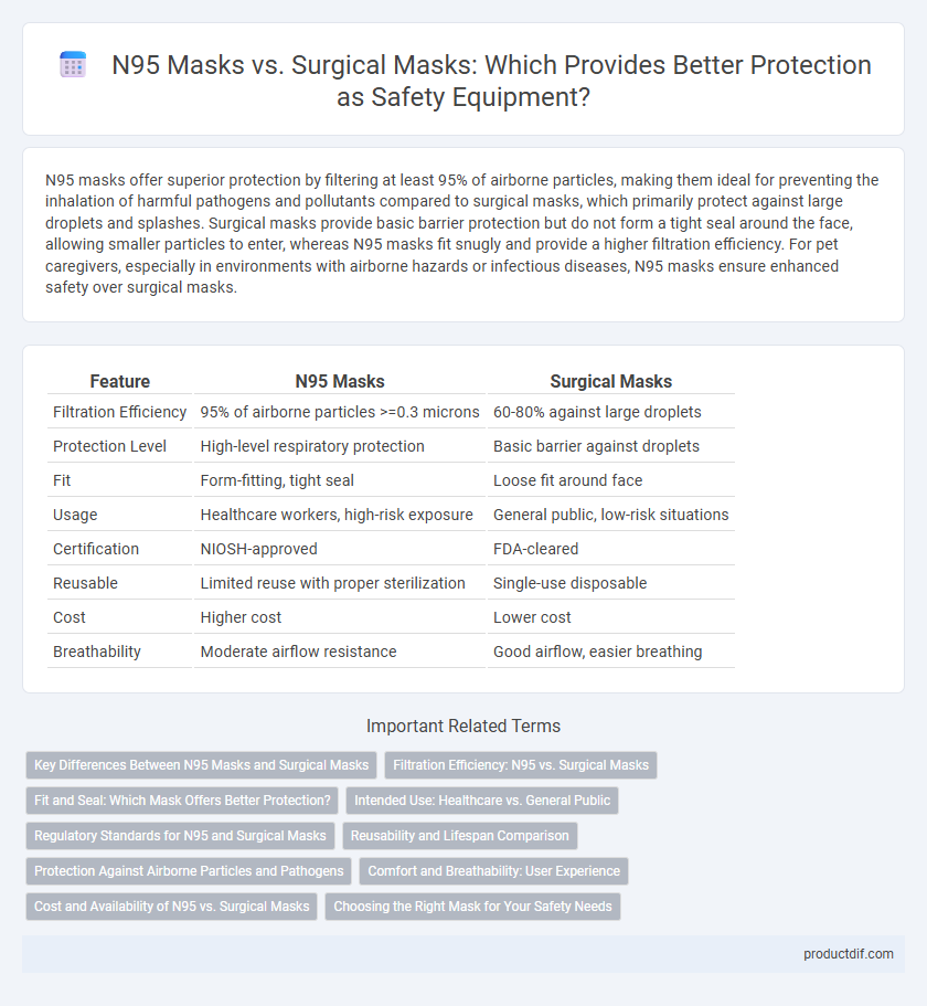 N95 Masks vs. Surgical Masks: Which Provides Better Protection as Safety Equipment?
