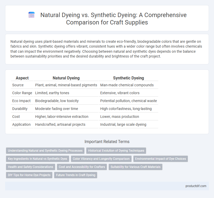 Natural Dyeing vs. Synthetic Dyeing: A Comprehensive Comparison for Craft Supplies