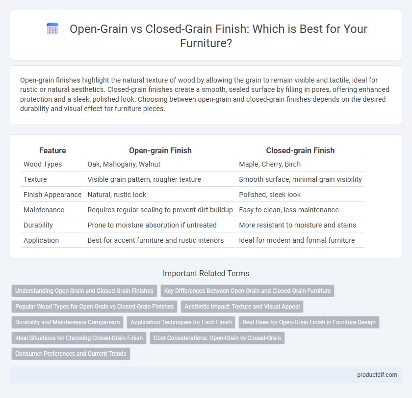Open-Grain vs Closed-Grain Finish: Which is Best for Your Furniture?