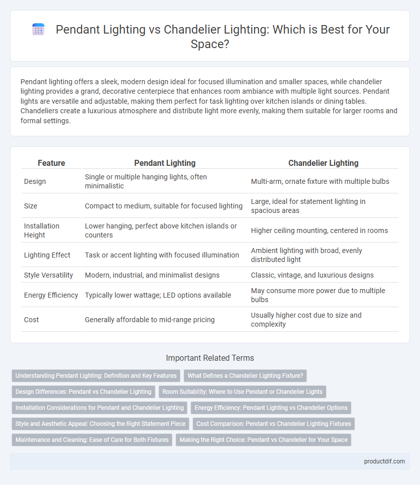 Pendant Lighting vs Chandelier Lighting: Which is Best for Your Space?