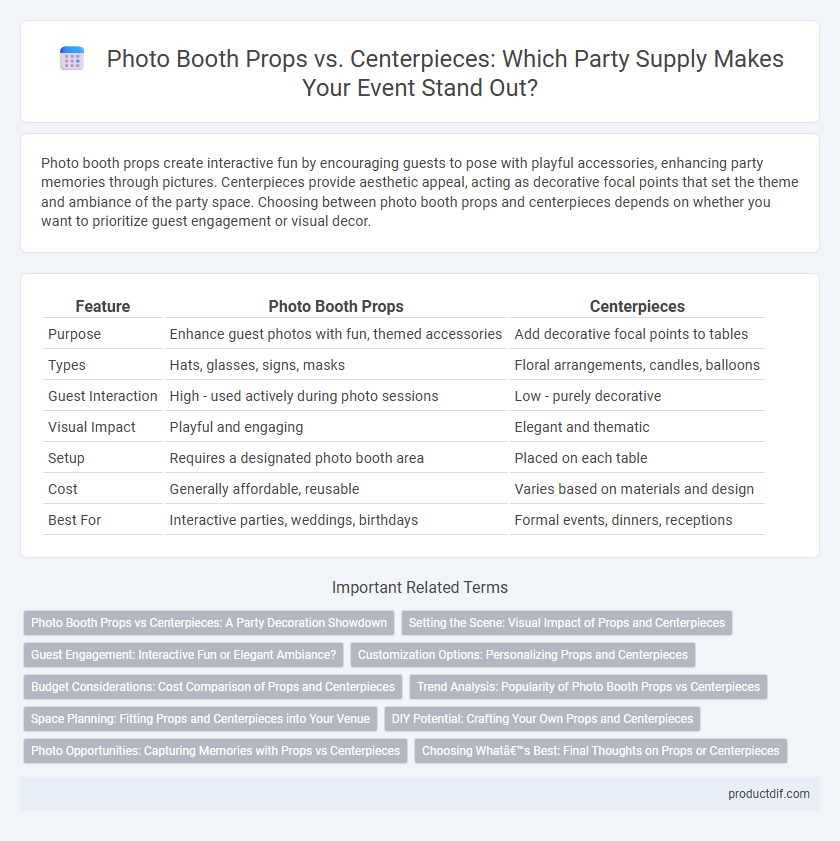 Photo Booth Props vs. Centerpieces: Which Party Supply Makes Your Event Stand Out?