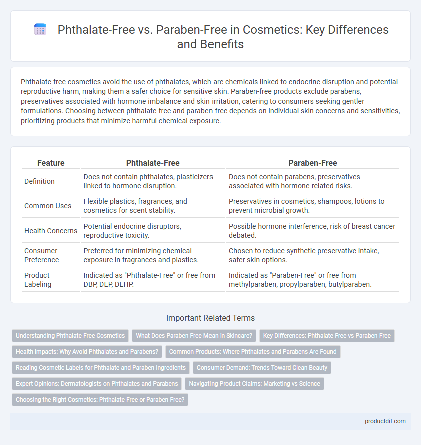 Phthalate-Free vs. Paraben-Free in Cosmetics: Key Differences and Benefits