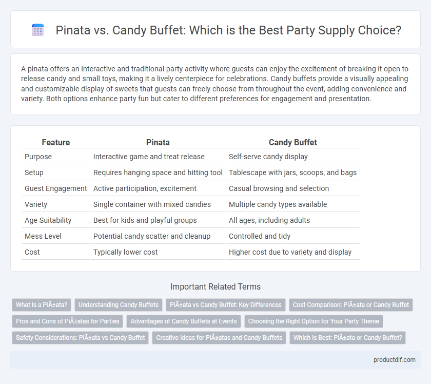 Pinata vs. Candy Buffet: Which is the Best Party Supply Choice?