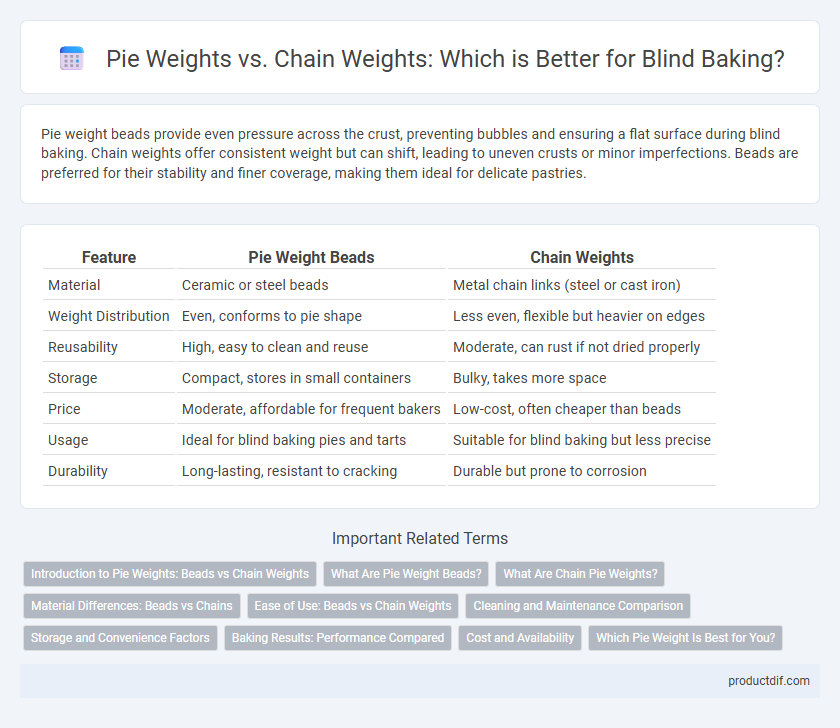 Pie Weights vs. Chain Weights: Which is Better for Blind Baking?