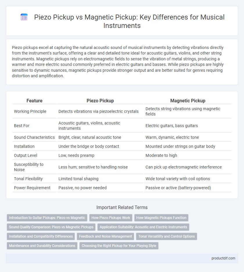 Piezo Pickup vs Magnetic Pickup: Key Differences for Musical Instruments