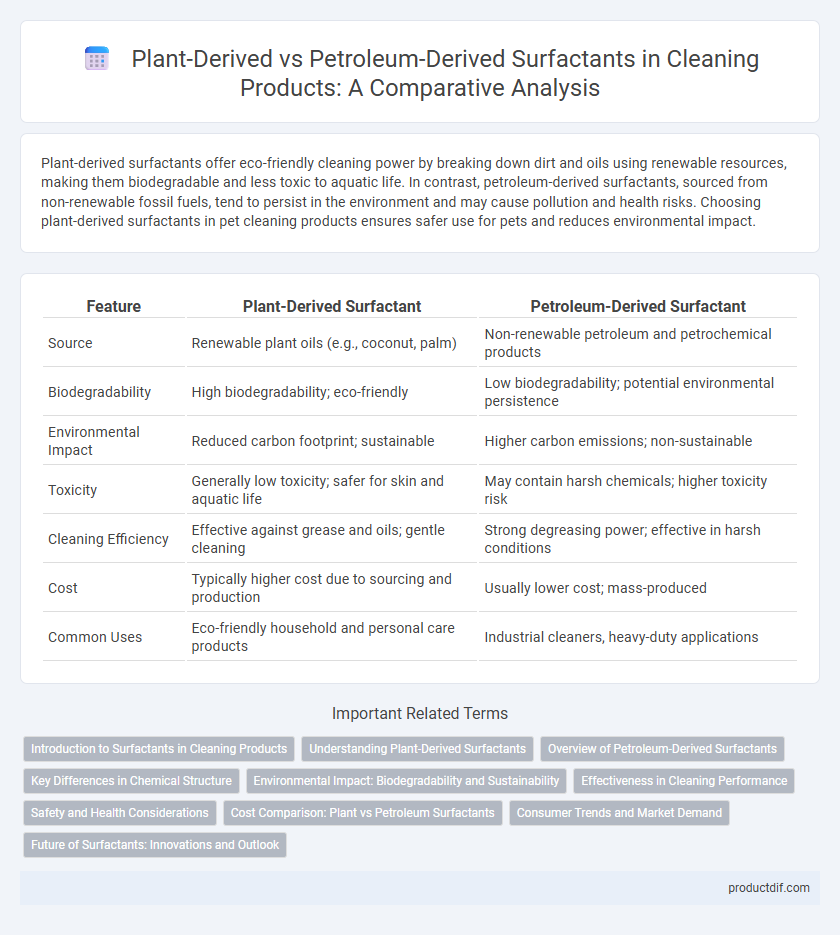 Plant-Derived vs Petroleum-Derived Surfactants in Cleaning Products: A Comparative Analysis