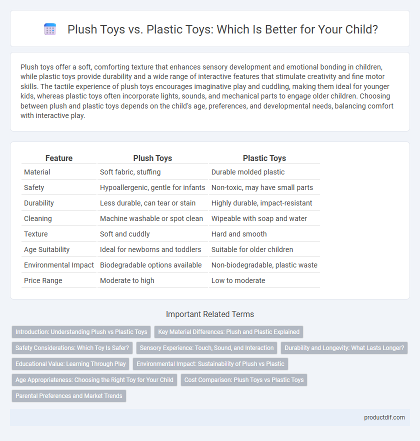 Plush Toys vs. Plastic Toys: Which Is Better for Your Child?