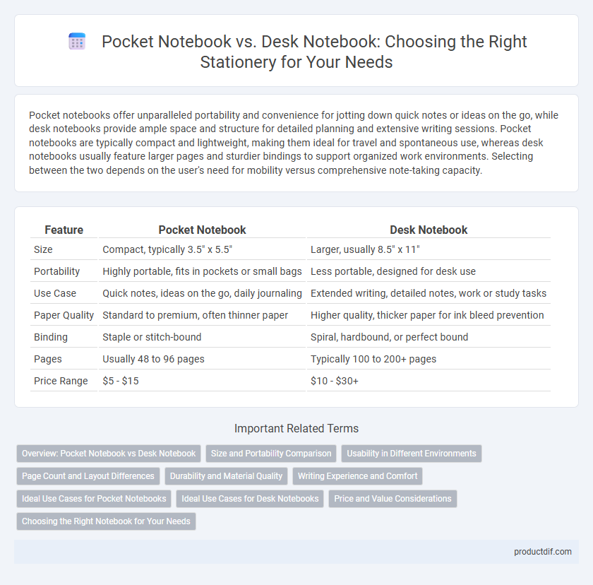 Pocket Notebook vs. Desk Notebook: Choosing the Right Stationery for Your Needs