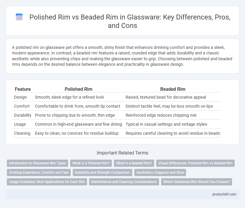 Polished Rim vs Beaded Rim in Glassware: Key Differences, Pros, and Cons