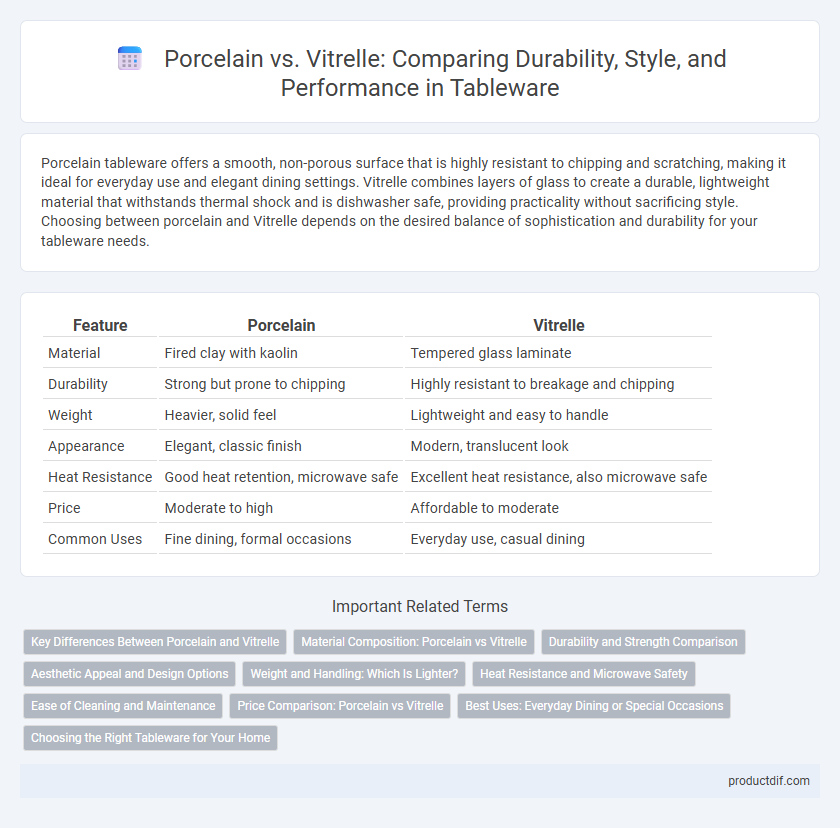 Porcelain vs. Vitrelle: Comparing Durability, Style, and Performance in Tableware
