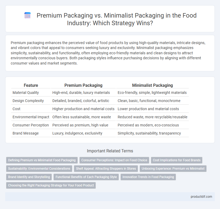 Premium Packaging vs. Minimalist Packaging in the Food Industry: Which Strategy Wins?