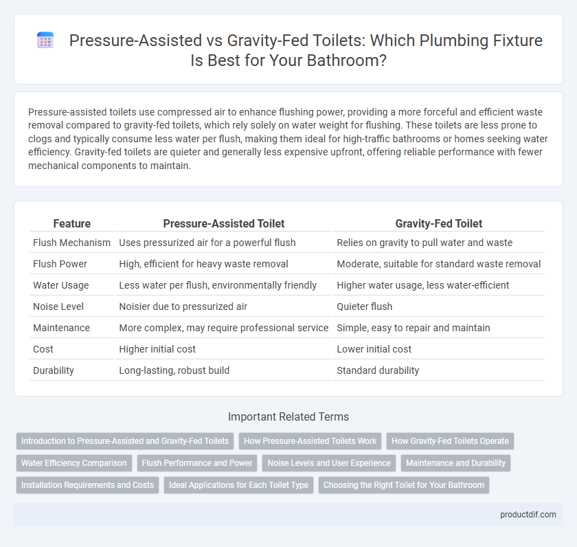 Pressure-Assisted vs Gravity-Fed Toilets: Which Plumbing Fixture Is Best for Your Bathroom?