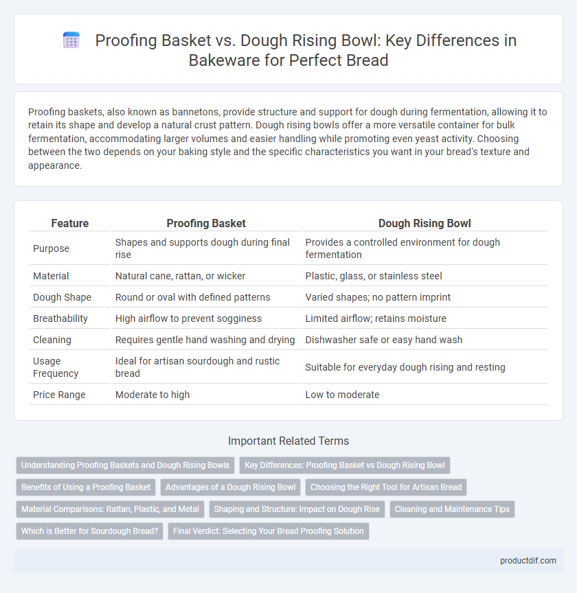 Proofing Basket vs. Dough Rising Bowl: Key Differences in Bakeware for Perfect Bread