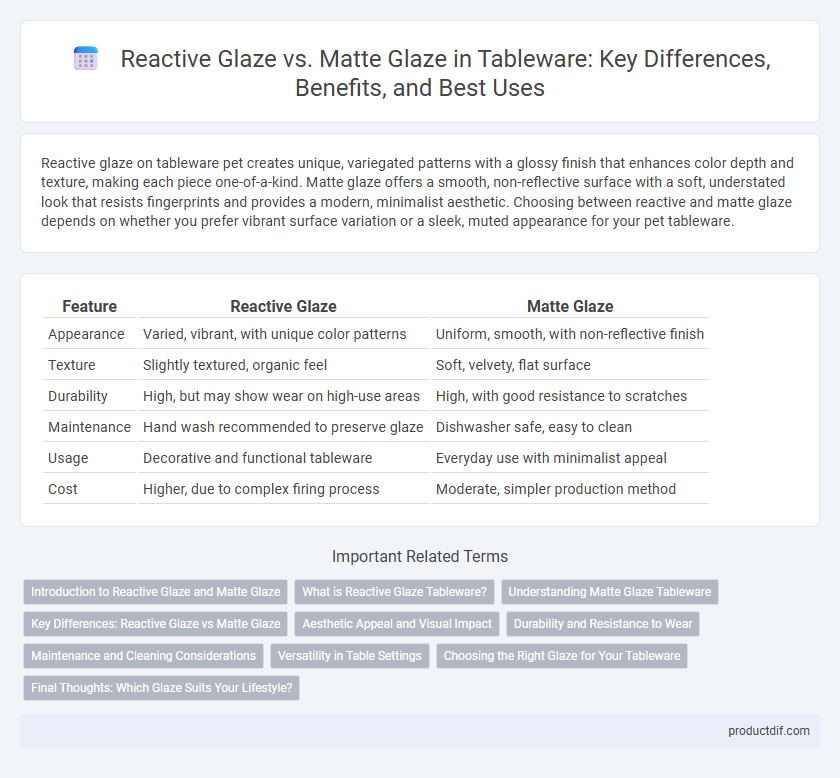 Reactive Glaze vs. Matte Glaze in Tableware: Key Differences, Benefits, and Best Uses