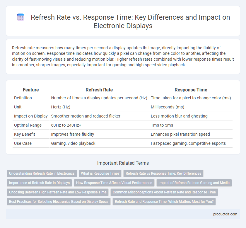 Refresh Rate vs. Response Time: Key Differences and Impact on Electronic Displays