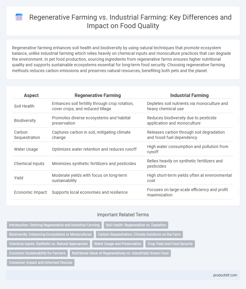 Regenerative Farming vs. Industrial Farming: Key Differences and Impact on Food Quality