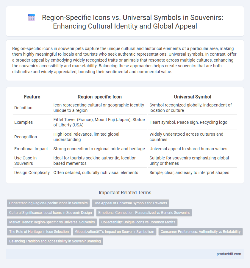 Region-Specific Icons vs. Universal Symbols in Souvenirs: Enhancing Cultural Identity and Global Appeal