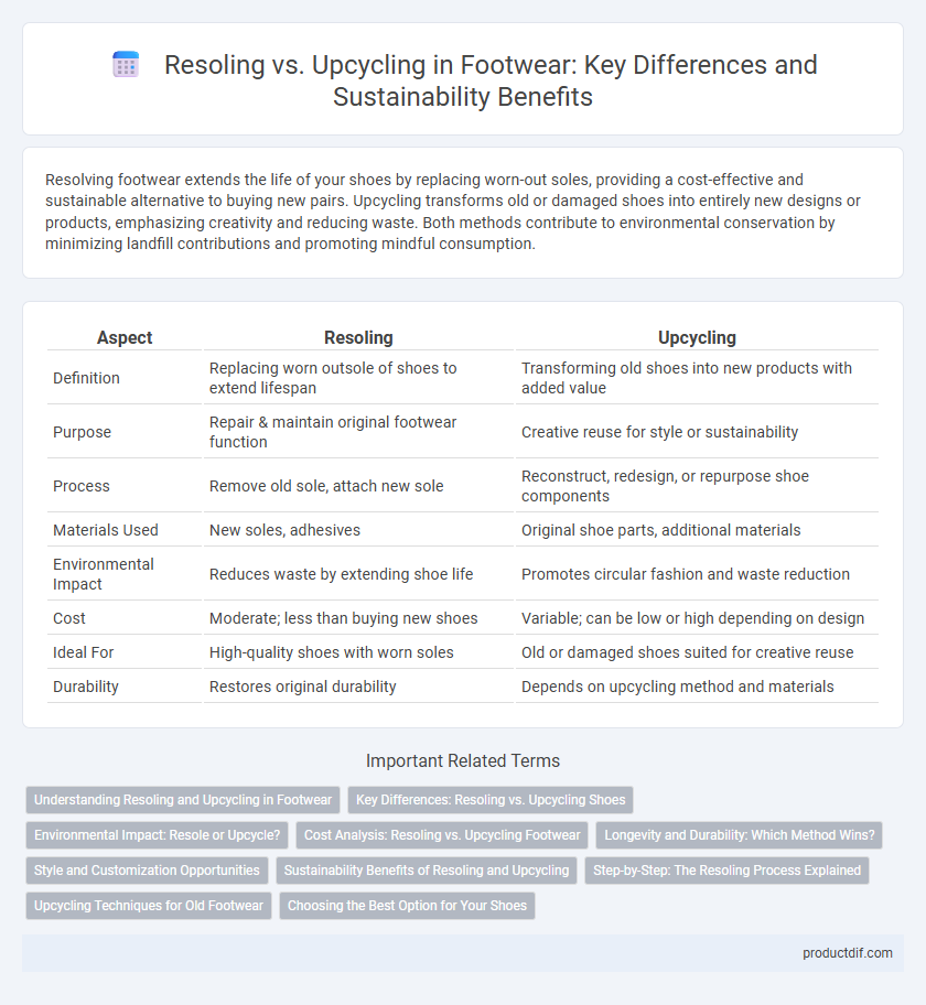 Resoling vs. Upcycling in Footwear: Key Differences and Sustainability Benefits