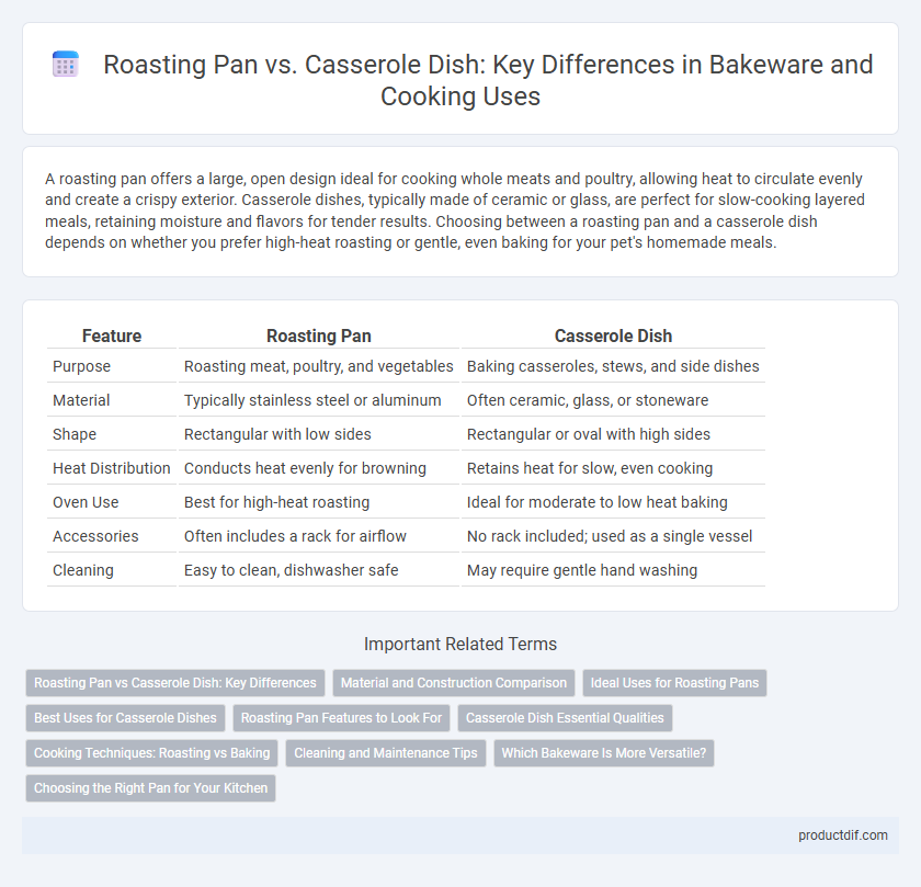 Roasting Pan vs. Casserole Dish: Key Differences in Bakeware and Cooking Uses