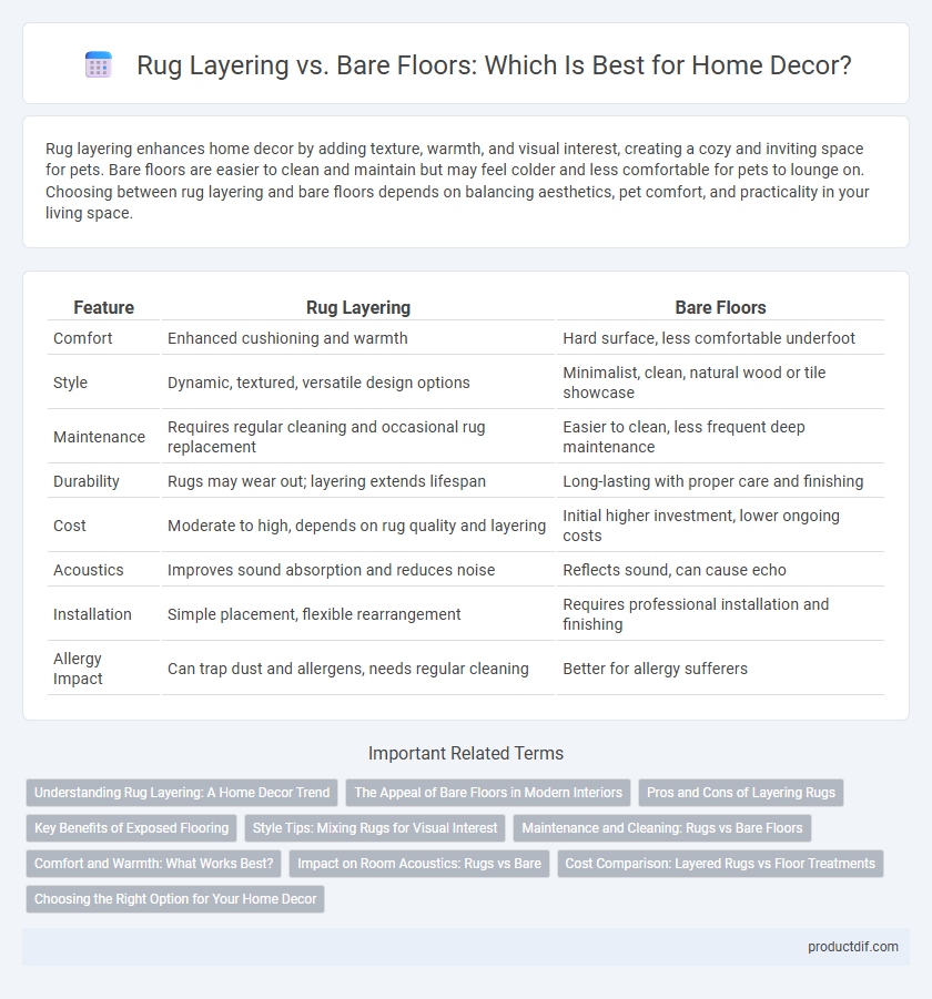 Rug Layering vs. Bare Floors: Which Is Best for Home Decor?