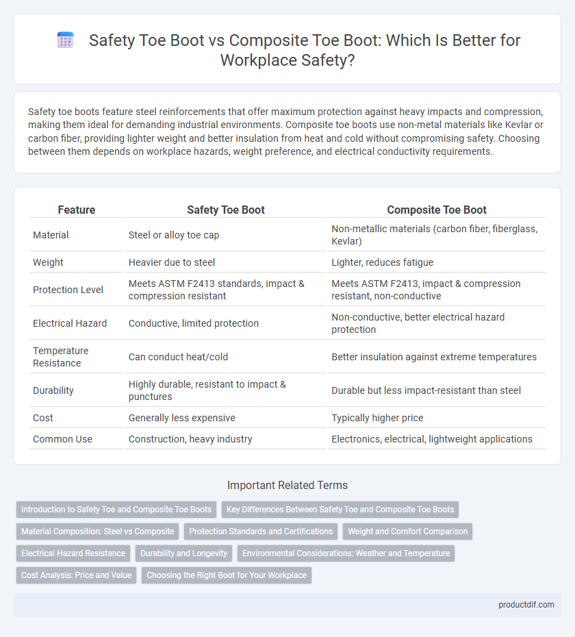 Safety Toe Boot vs Composite Toe Boot: Which Is Better for Workplace Safety?