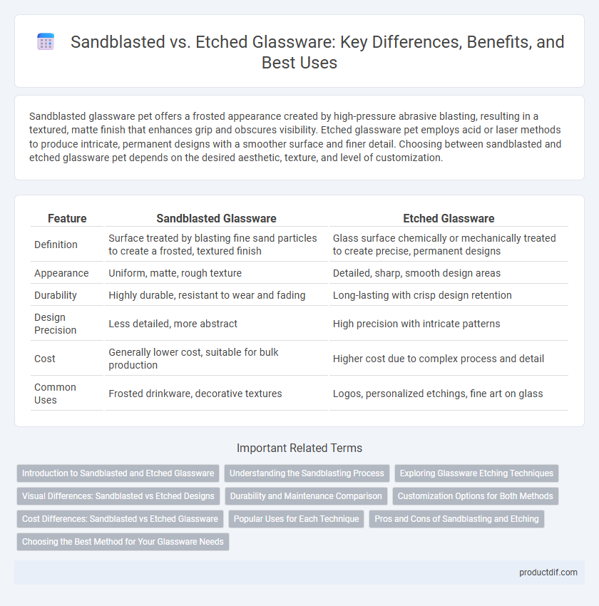 Sandblasted vs. Etched Glassware: Key Differences, Benefits, and Best Uses