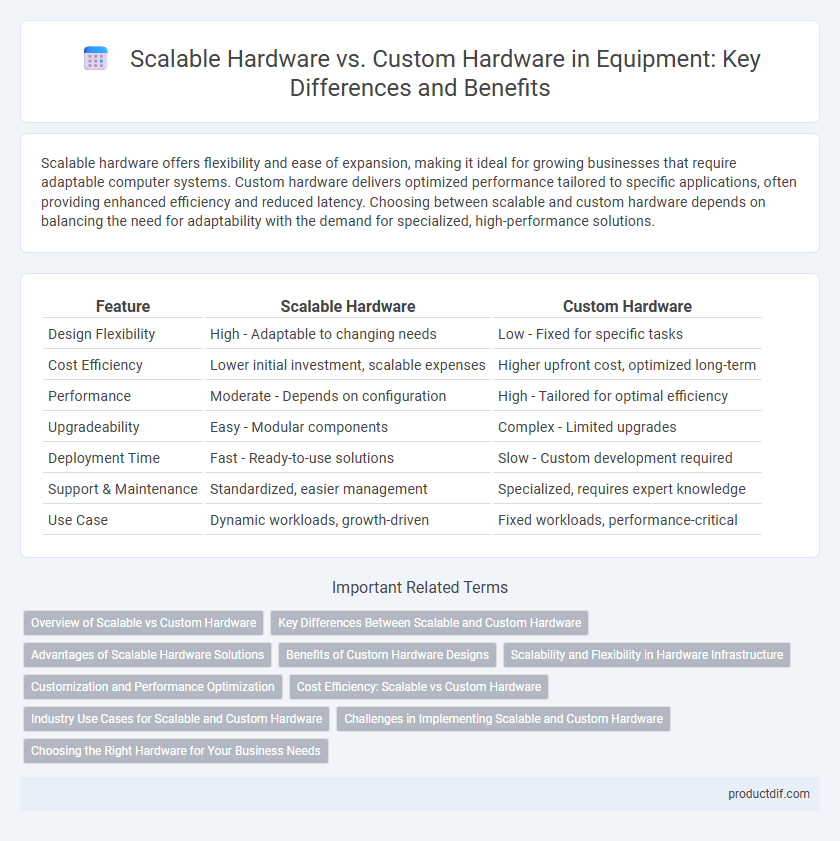 Scalable Hardware vs. Custom Hardware in Equipment: Key Differences and Benefits
