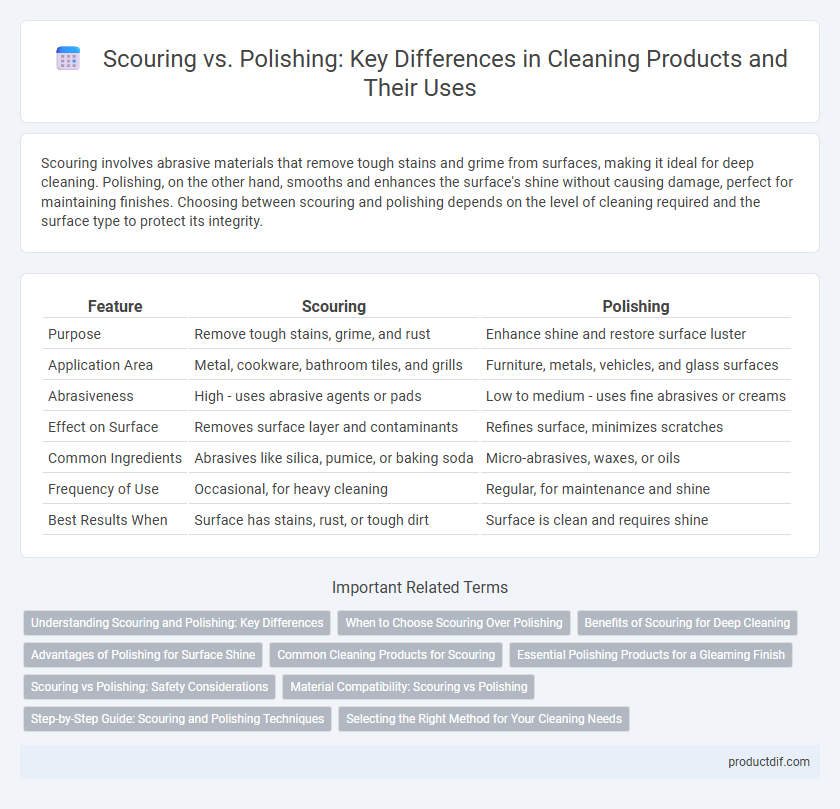 Scouring vs. Polishing: Key Differences in Cleaning Products and Their Uses