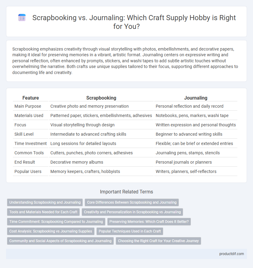 Scrapbooking vs. Journaling: Which Craft Supply Hobby is Right for You?