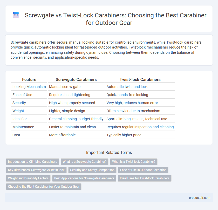 Screwgate vs Twist-Lock Carabiners: Choosing the Best Carabiner for Outdoor Gear