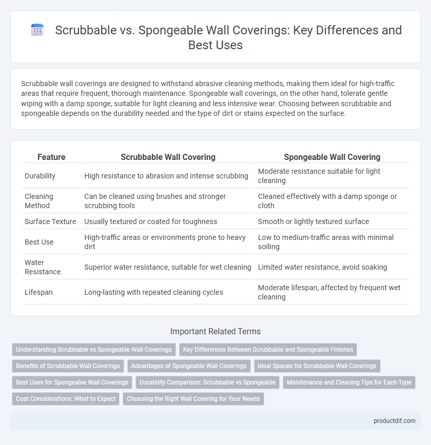 Scrubbable vs. Spongeable Wall Coverings: Key Differences and Best Uses